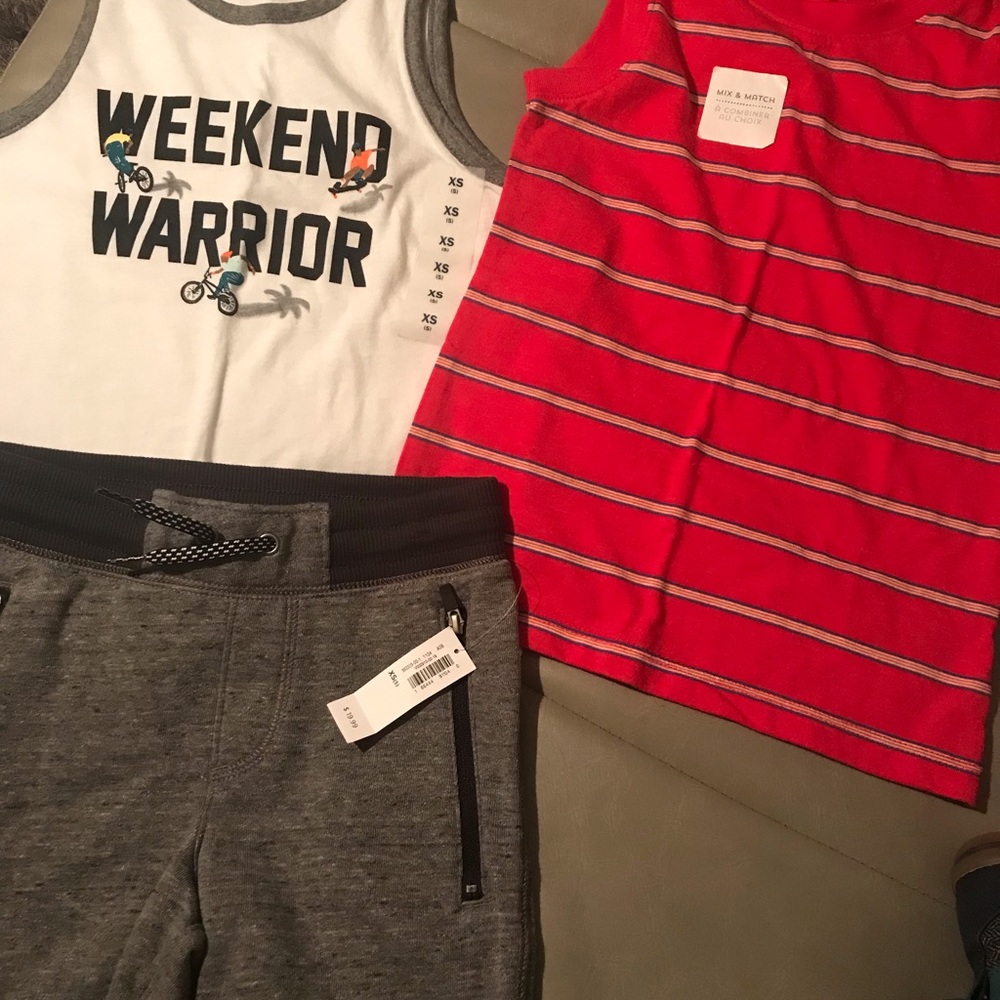 Boys shorts and tanks